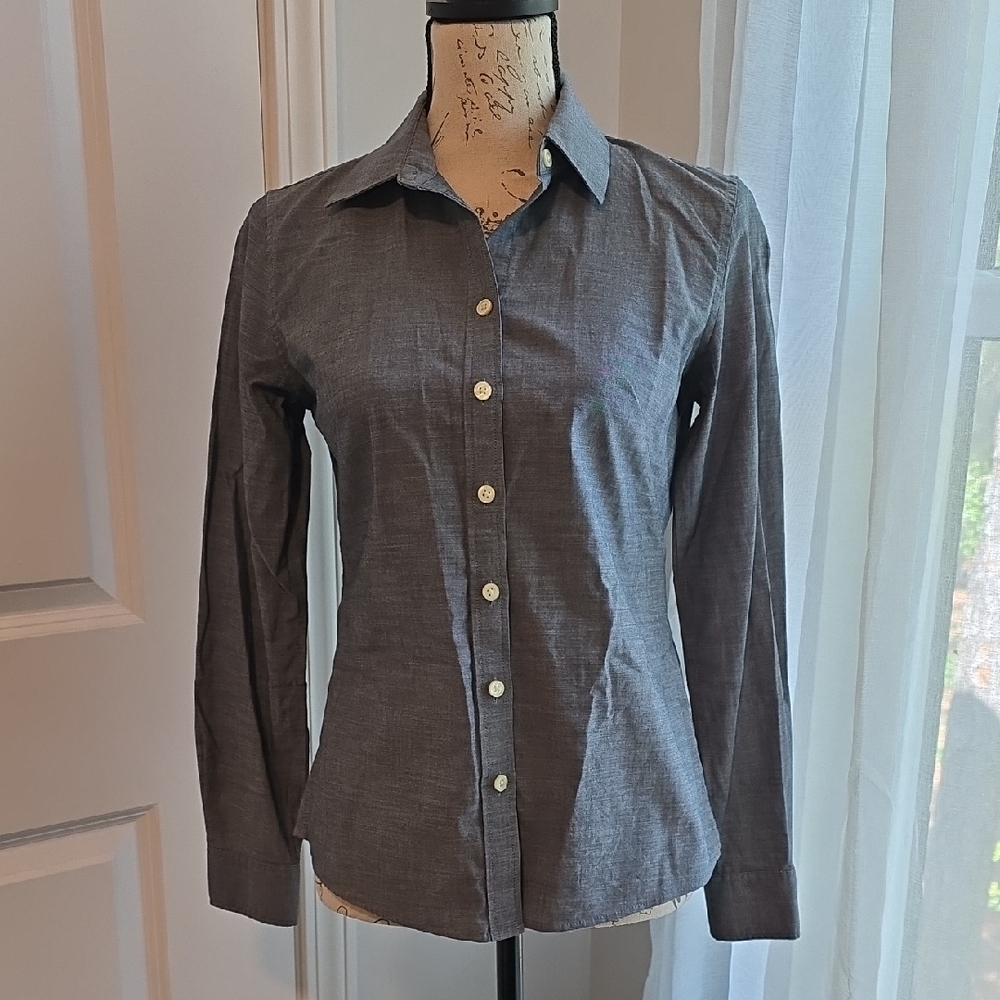 Banana Republic Light Gray Collared Shirt